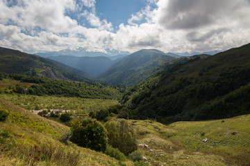 Naklejka premium Majestic mountain landscapes of the Caucasian reserve