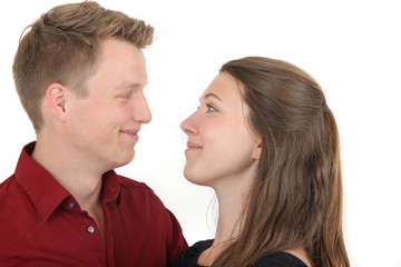 Sich gegenseitig anlächeln