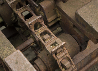 Vintage rusty Heavy Machinery 