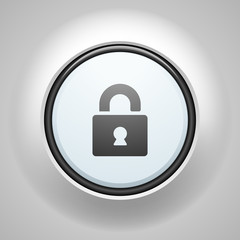 Secure lock button sign