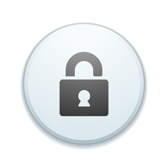 Secure lock button sign