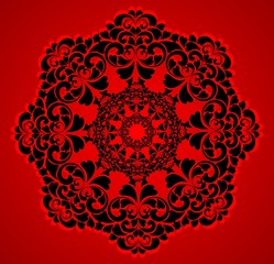 Красивый ажурный орнамент