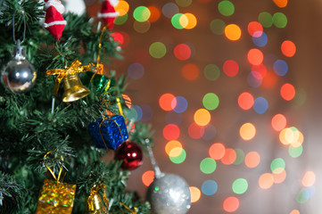 Fototapeta na wymiar Lifestyle christmas tree and objects