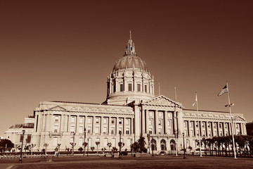 Fototapeta na wymiar San Francisco city hall