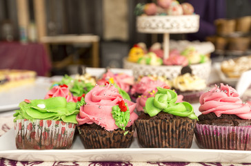 colorful muffins