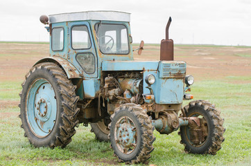 Side view of a tractor T-40