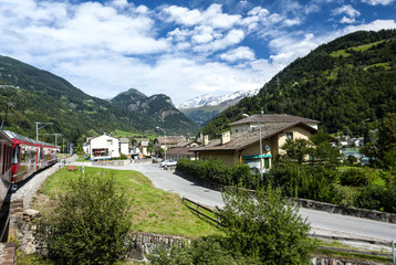 Fototapeta na wymiar In Swiss Alps