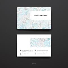 Fototapeta na wymiar Set of brochure, poster design templates in Christmas style