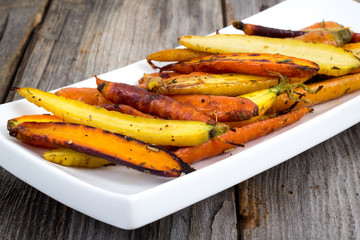 Honey roasted carrots