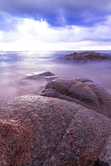 Thailand tropical beach ,Patong Beach evenin glight
