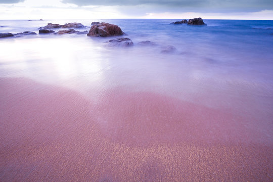 Thailand tropical beach ,Patong Beach evenin glight