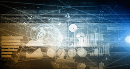 Business digital background