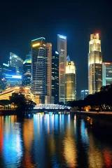 Foto op Plexiglas Singapore skyline © rabbit75_fot