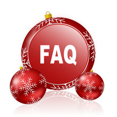 faq christmas icon