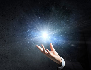 Light spot in darkness