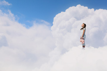 Little girl with bear