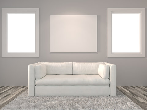Modern interior Living room