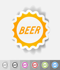 realistic design element. bottle cap