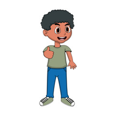 Cute Little Boy Cartoon - full color