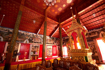 The Movable Throne in Wat Kasattrathirat Worawihan,Ayutthaya Histopical Park.