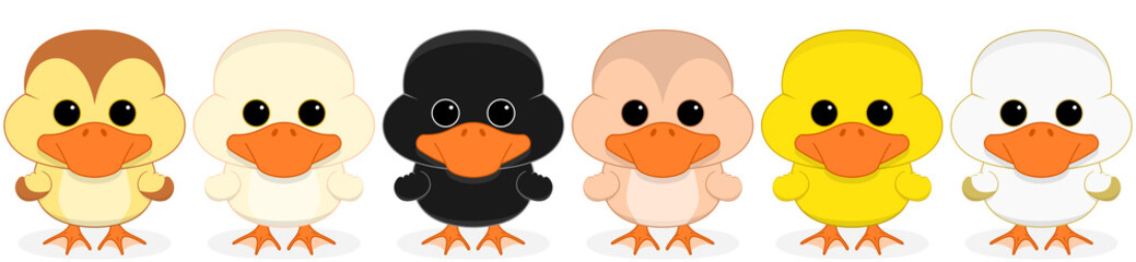 Six little ducks tiled