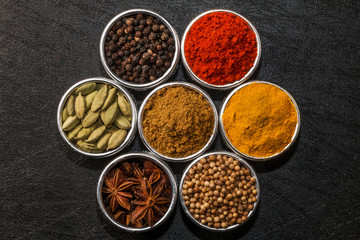 Obraz na płótnie Canvas インドのカレー用スパイス　 Indian spice curry use