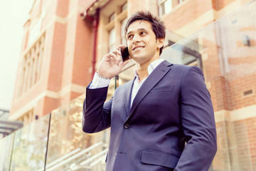 Portrait of confident businessman outdoors