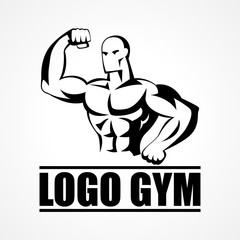 Bodybuilder Icon or Symbol