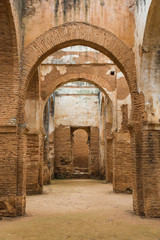 The interior of Chellah which is the world heritage in Rabat