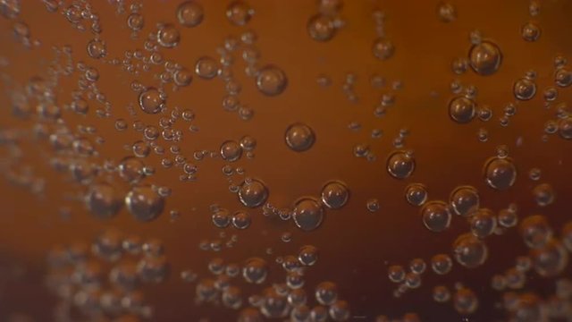 Extreme macro Dark Soda  bubbles