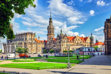 DRESDEN, GERMANY-SEPTEMBER 08, 2015 :Catholic Court Church(Katho