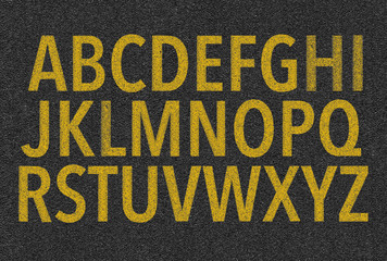 Asphalt (English Alphabet)