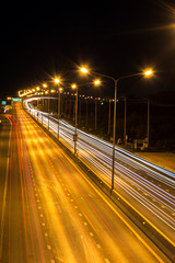 Fototapeta na wymiar Street Expressway at night