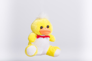 Plush yellow duckling