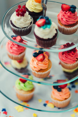 Cupcakes on a Tiered Platters