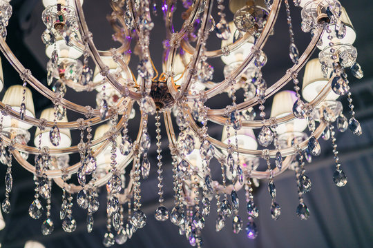 Crystal Chandelier Close Up