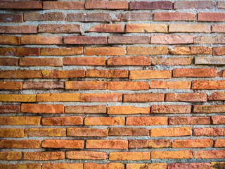 Red brick wall texture background