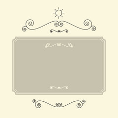 Retro Vector Frame