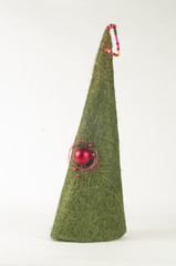 Fir-tree the toy decorated by a rope