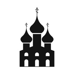 Russian orthodox church simple icon