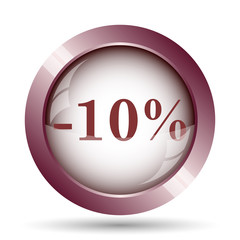 10 percent discount icon