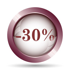 30 percent discount icon