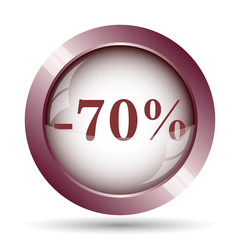 70 percent discount icon