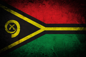 Grunge of Vanuatu Flag 