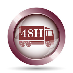 48H delivery truck icon