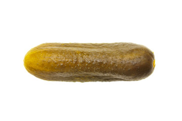 Pickles on a white background.