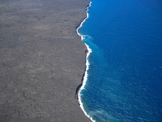 volcano meets the ocean © reneefairhurst