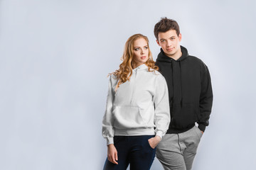 attractive couple in love