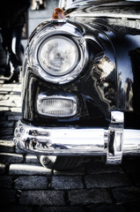 old classic car in vintage style