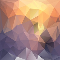 Obraz premium vector polygon background with irregular tessellations pattern - triangular geometric design in sundown color